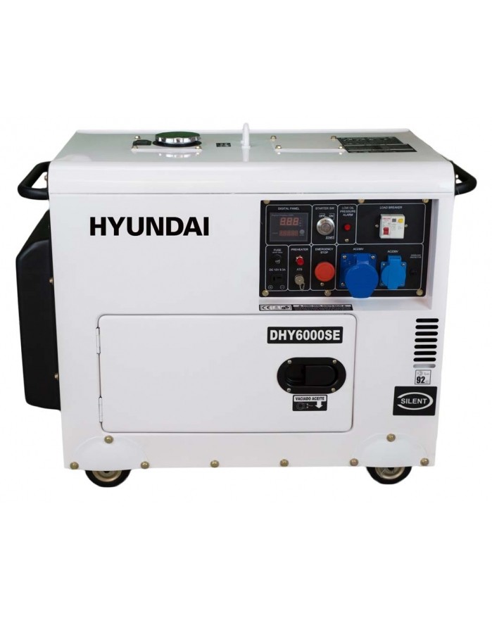 Generator de curent monofazat Hyundai DHY6000SE cu motor diesel, 5.3kVA 243