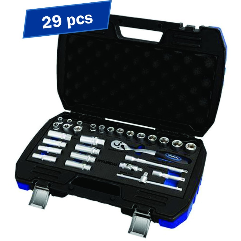Set 29 chei tubulare 1/2 10-32mm Hyundai HY-59653 406