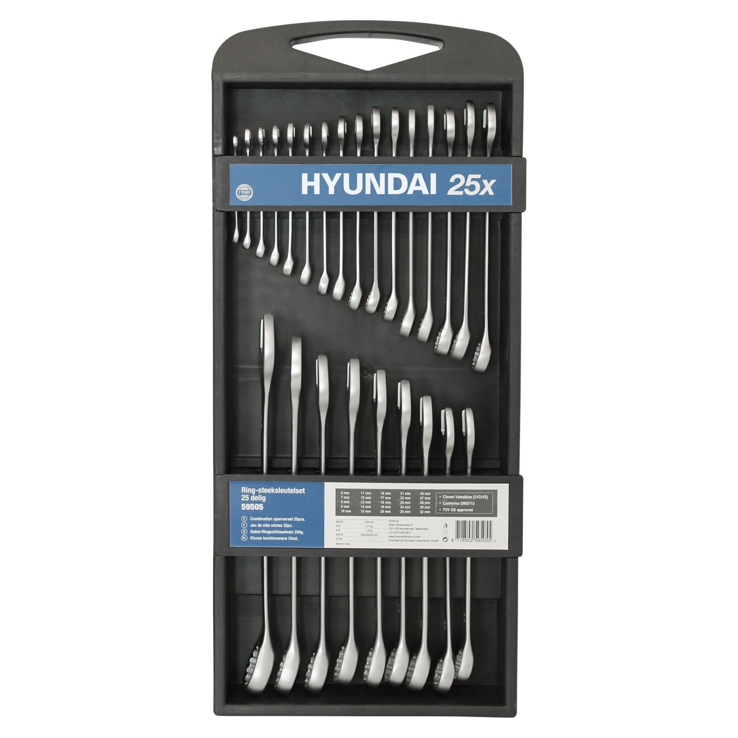 Set 25 chei combinate 6-32mm Hyundai HY-59505 665
