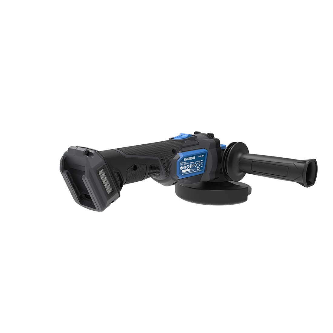 Polizor unghiular cu acumulator 20V Hyundai AG20X-125, motor fara perii, diametru disc 125 mm, livrat fara acumulator si incarcator 808
