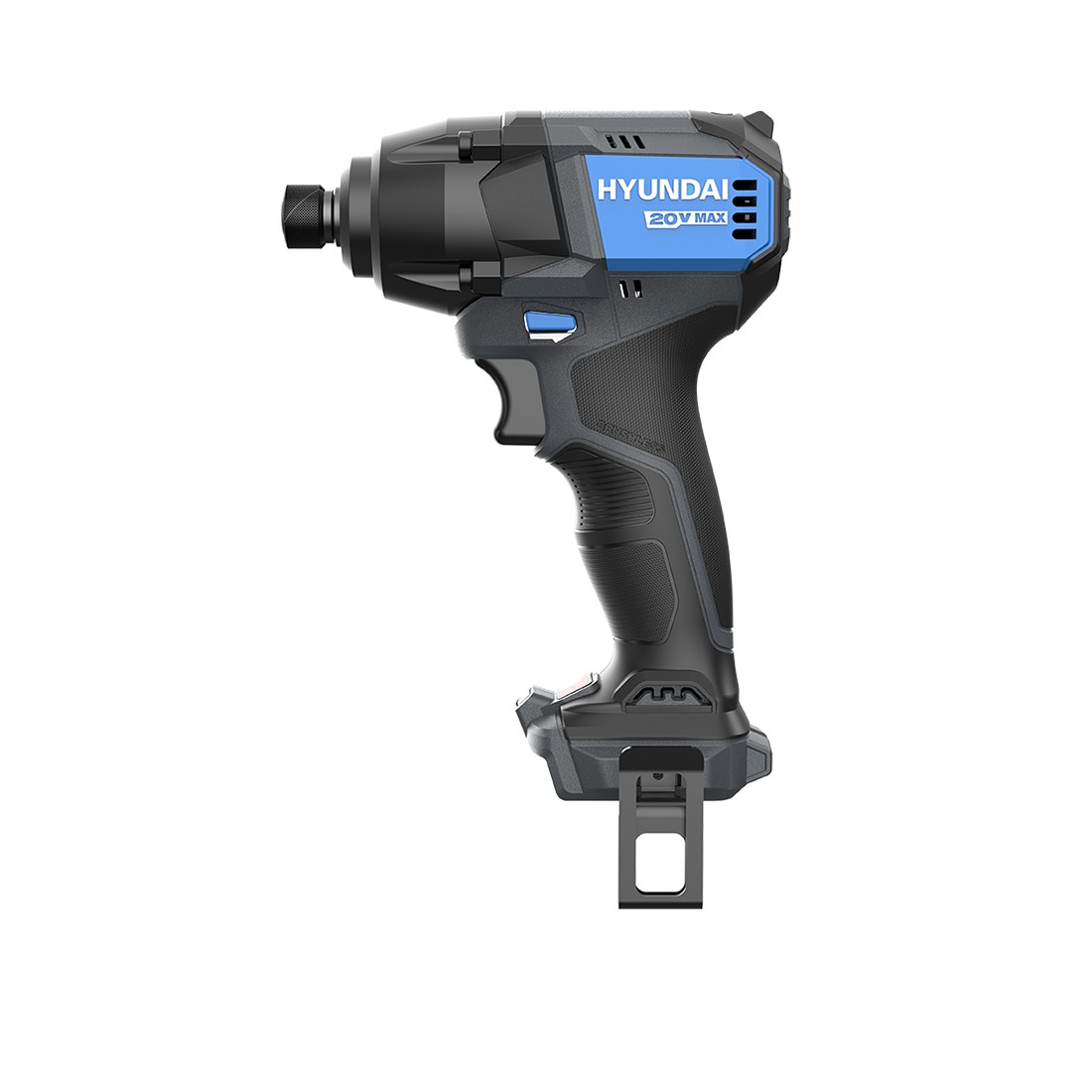 Masina de insurubat cu impact cu acumulator 20V Hyundai ID20X-230, motor fara perii, prindere hexagonala 1/4, cuplu maxim 230 Nm, 3 trepte de putere, livrata fara acumulator si incarcator 821