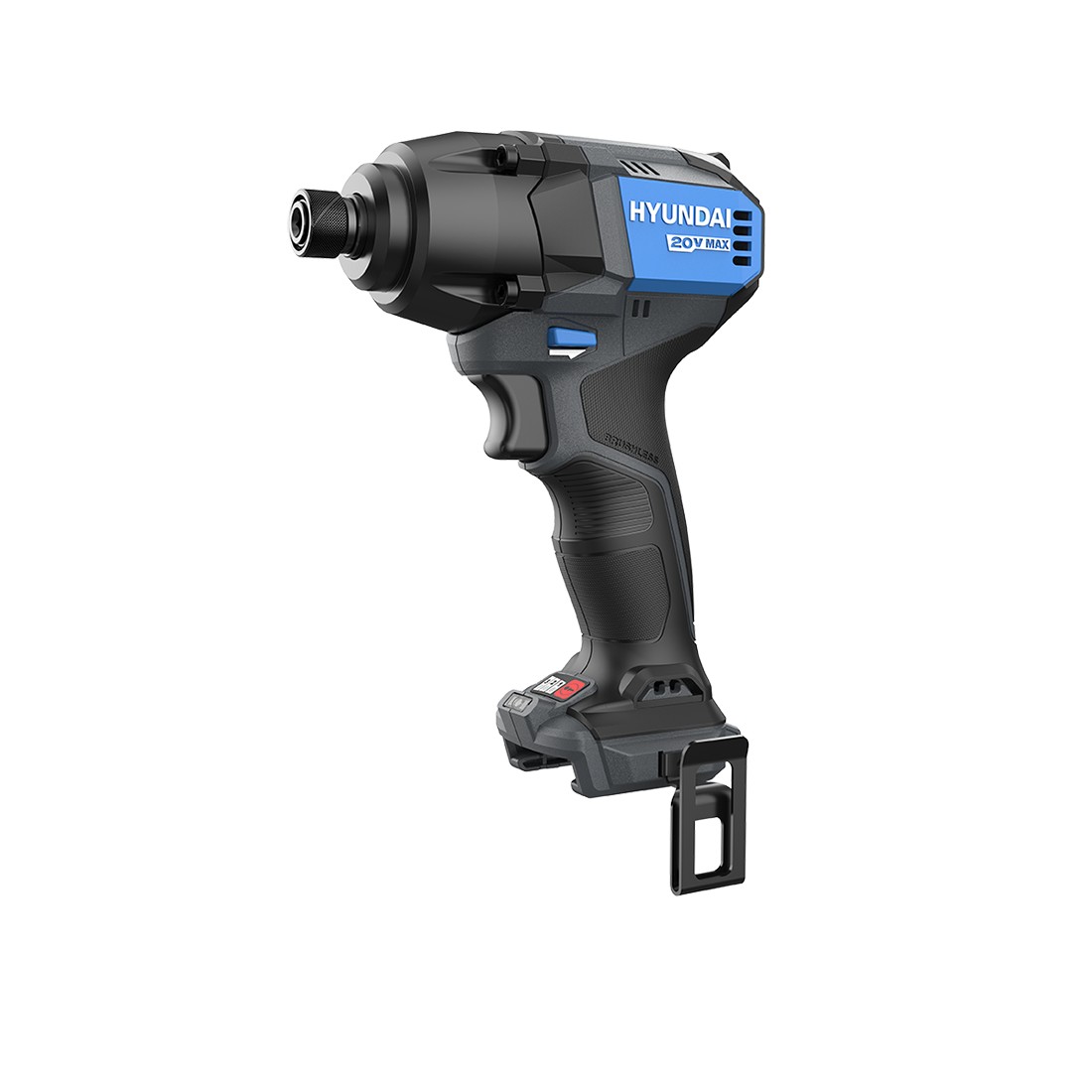 Masina de insurubat cu impact cu acumulator 20V Hyundai ID20X-230, motor fara perii, prindere hexagonala 1/4, cuplu maxim 230 Nm, 3 trepte de putere, livrata fara acumulator si incarcator 822