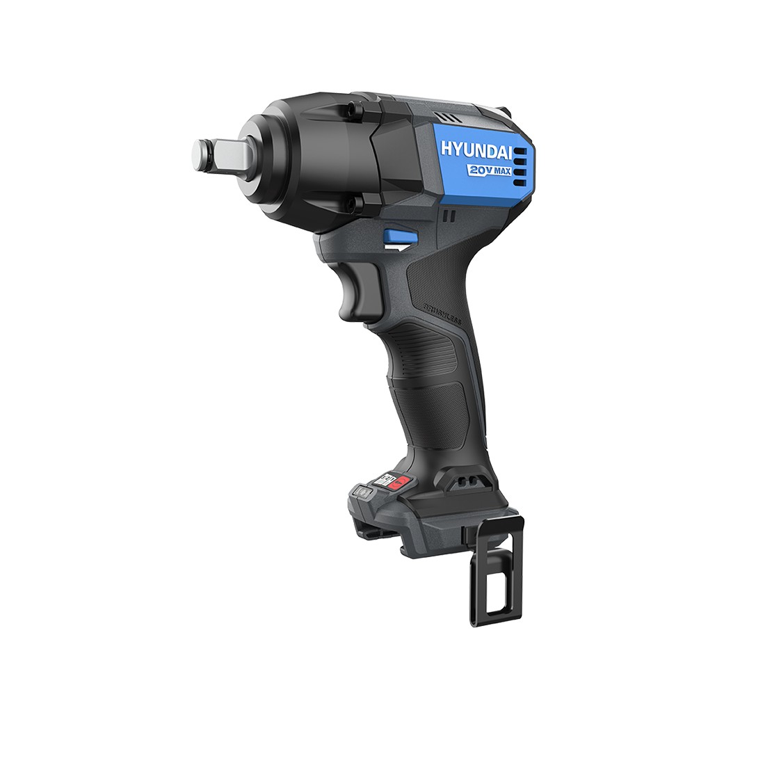 Masina de insurubat cu impact cu acumulator 20V Hyundai IW20X-350, motor fara perii, prindere patrat 1/2, cuplu maxim 350 Nm, 3 trepte de putere, livrata fara acumulator si incarcator 829