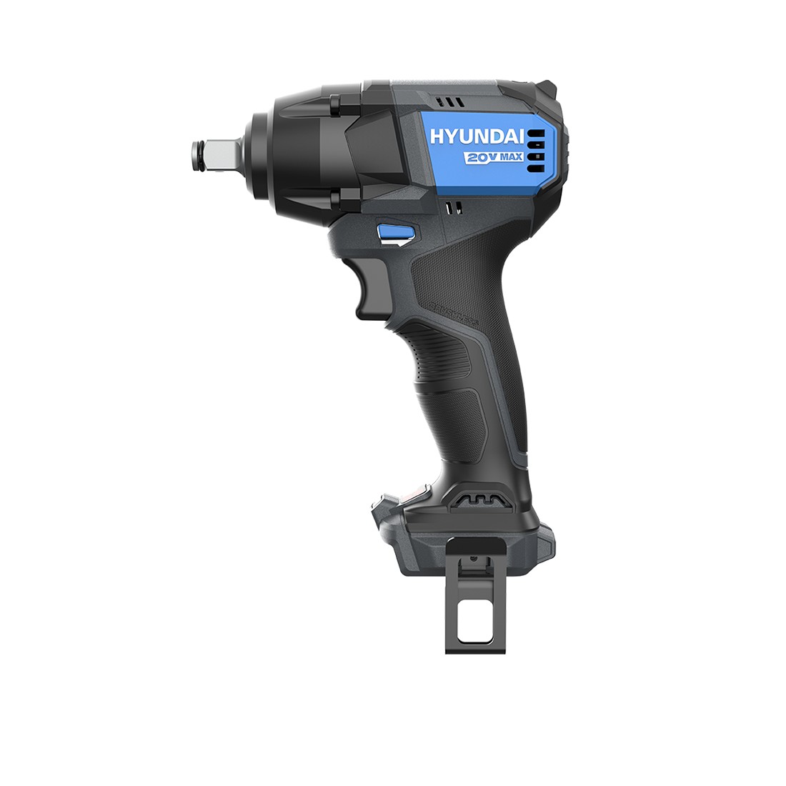 Masina de insurubat cu impact cu acumulator 20V Hyundai IW20X-350, motor fara perii, prindere patrat 1/2, cuplu maxim 350 Nm, 3 trepte de putere, livrata fara acumulator si incarcator 830
