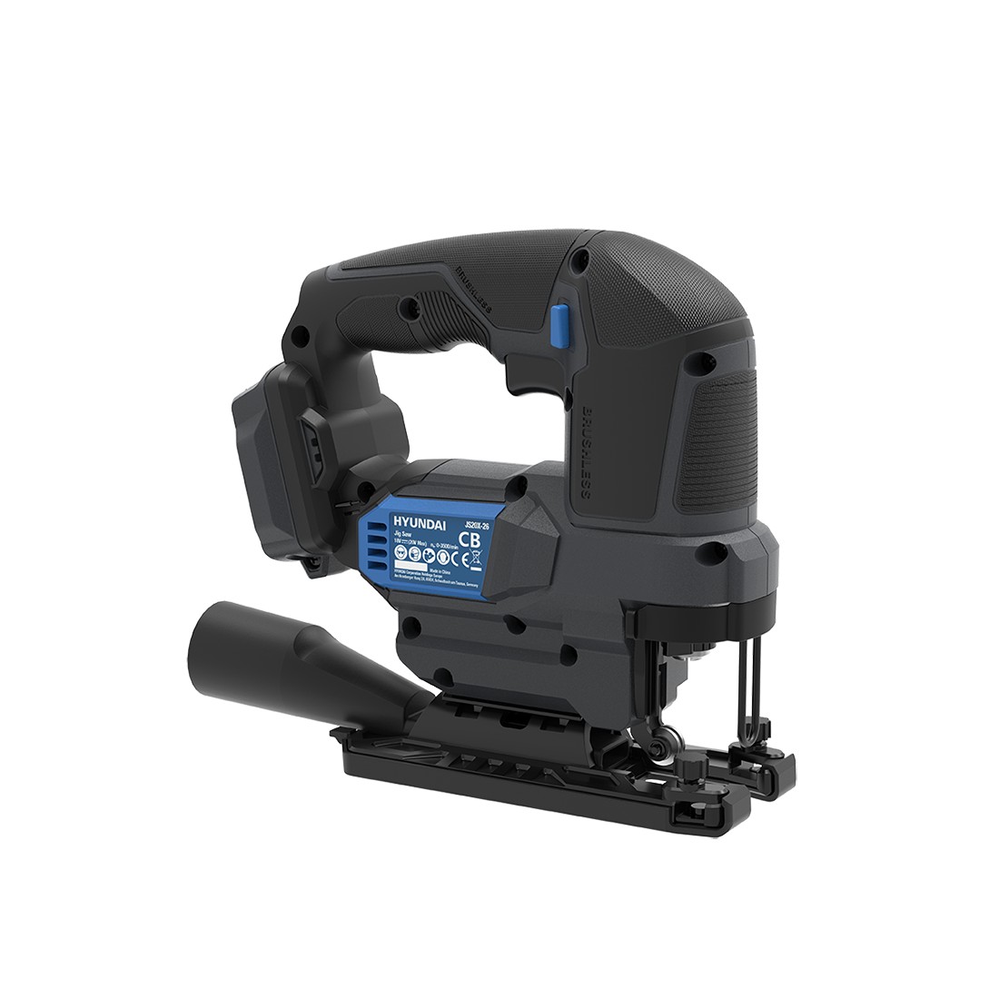 Fierastrau pendular cu acumulator 20V Hyundai JS20X-26, motor fara perii, viteza variabila, taiere la 45°, livrat fara acumulator si incarcator 864