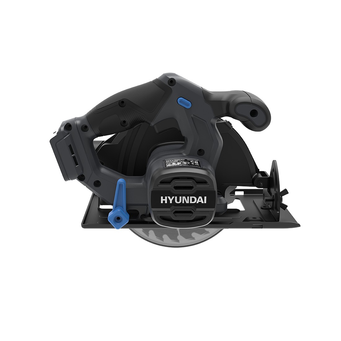 Fierastrau circular de mana cu acumulator 20V Hyundai CS20S-165, adancime max. de taiere 55 mm la 90°, panza de 165 mm, livrat fara acumulator si incarcator 890